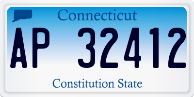 CT license plate AP32412