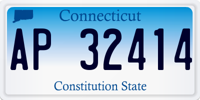 CT license plate AP32414