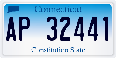CT license plate AP32441
