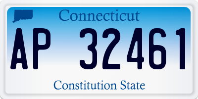 CT license plate AP32461