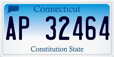 CT license plate AP32464