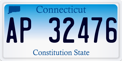 CT license plate AP32476