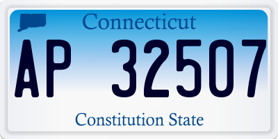 CT license plate AP32507