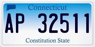 CT license plate AP32511