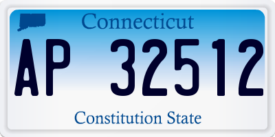 CT license plate AP32512