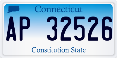 CT license plate AP32526