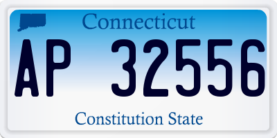 CT license plate AP32556