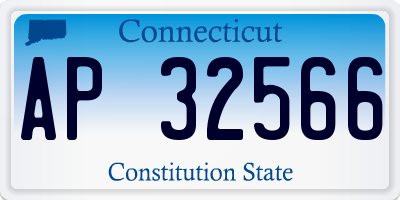 CT license plate AP32566