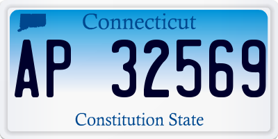 CT license plate AP32569