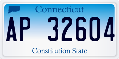 CT license plate AP32604