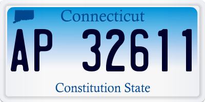 CT license plate AP32611