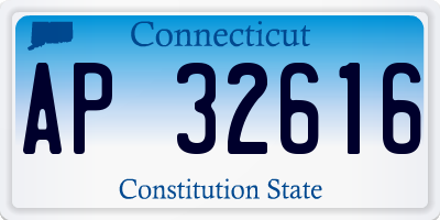CT license plate AP32616