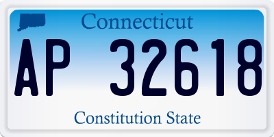 CT license plate AP32618