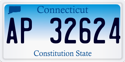CT license plate AP32624