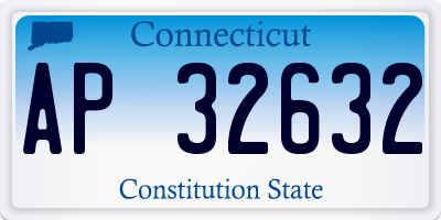 CT license plate AP32632