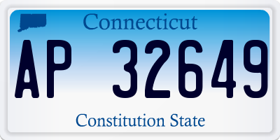 CT license plate AP32649