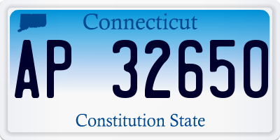 CT license plate AP32650
