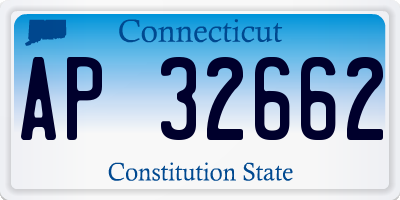 CT license plate AP32662