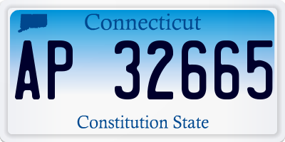 CT license plate AP32665