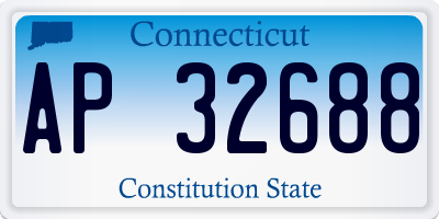 CT license plate AP32688