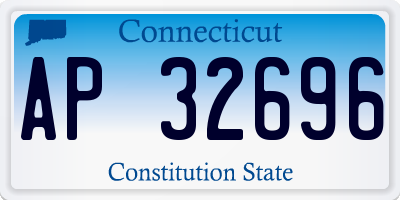 CT license plate AP32696