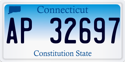 CT license plate AP32697