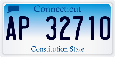 CT license plate AP32710
