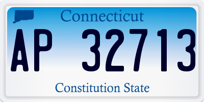 CT license plate AP32713