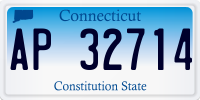 CT license plate AP32714