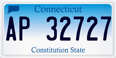 CT license plate AP32727