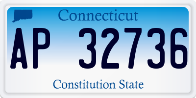 CT license plate AP32736