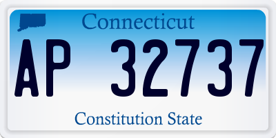CT license plate AP32737
