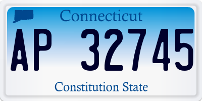 CT license plate AP32745