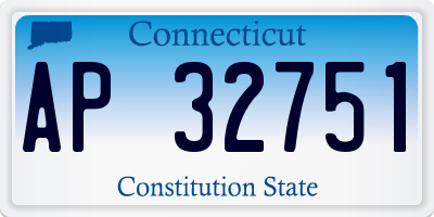 CT license plate AP32751