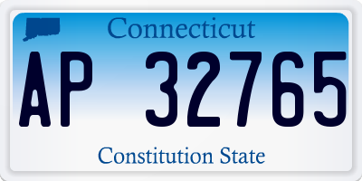CT license plate AP32765