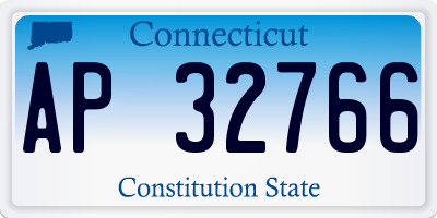 CT license plate AP32766