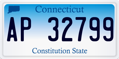 CT license plate AP32799