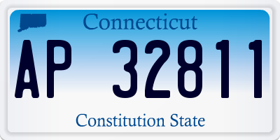 CT license plate AP32811
