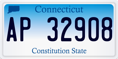 CT license plate AP32908