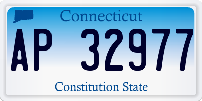 CT license plate AP32977