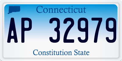 CT license plate AP32979