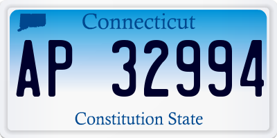 CT license plate AP32994