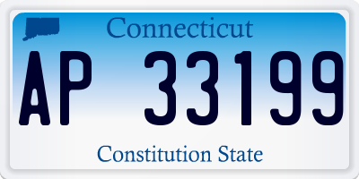 CT license plate AP33199