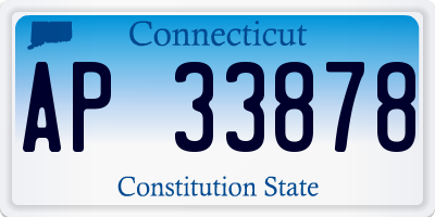 CT license plate AP33878