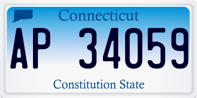 CT license plate AP34059