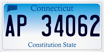 CT license plate AP34062