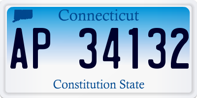 CT license plate AP34132