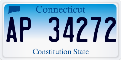 CT license plate AP34272
