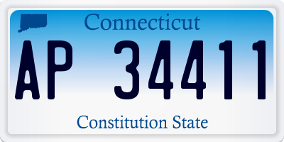 CT license plate AP34411