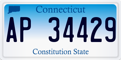 CT license plate AP34429